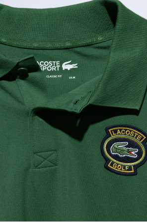 SchaferandweinerShops GB - Green Polo with a patch Lacoste SchaferandweinerShops GB - Green Polo with a patch Lacoste